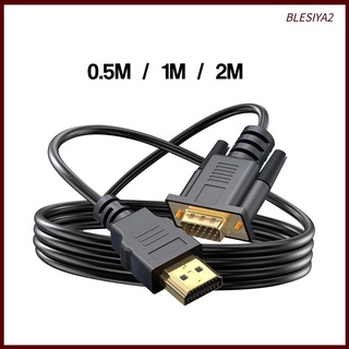 [Blesiya2] สายเคเบิล HDMI เป็น VGA 1080P สําหรับโน้ตบุ๊ก เดสก์ท็อป