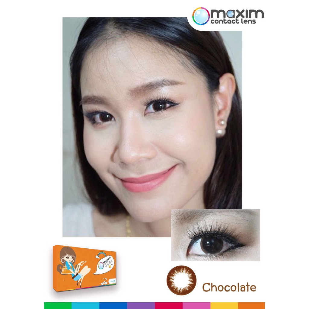 maxim-ตาโต-กล่องส้ม-คอนแทคเลนส์สีรายเดือน-1-box-1-pair-ค่าสายตา-00-ถึง-9-00