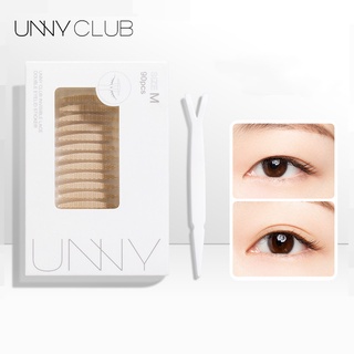 Unny CLUB สติกเกอร์ติดตาสองชั้น แบบมองไม่เห็น ลูกไม้ เคลือบด้าน สติกเกอร์ตาสองชั้น