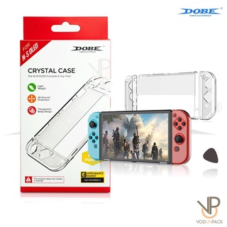 สินค้า [DOBE™] OLED Crystal Case NintendoSwitch เคสใสนินเทนโด้สวิช โอแอลอีดี ยี่ห้อ Dobe ของแท้100% ตรงรุ่น NS OLED