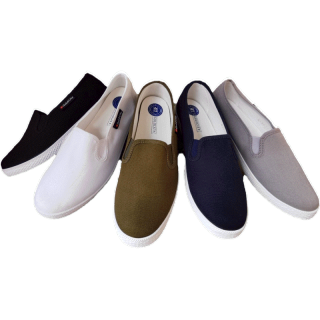 โปรโมชั่น : ลด 15% ใส่ MS50JUL GoldCity-NS007_มี 5 สี_Size_37-45_ผ้าใบแบบสวมสลิปออน