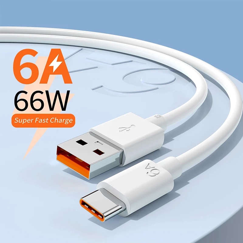 6a-สายชาร์จสำหรับ-ชาร์จไว-66วัตต์-type-c-สีขาว-1m-1-5m-2m-66w-usb