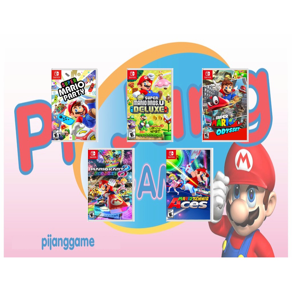 ภาพหน้าปกสินค้าNintendo Switch Mario ยอดฮิต Party/Bros./Odyssey/Kart 8/Tennis (ทักแชทรับโค้ดส่วนลด) จากร้าน pijanggame บน Shopee