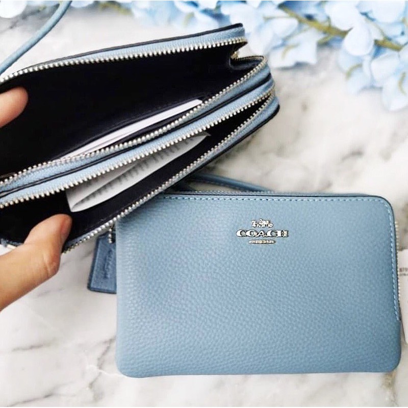 coach-double-zip-wristlet