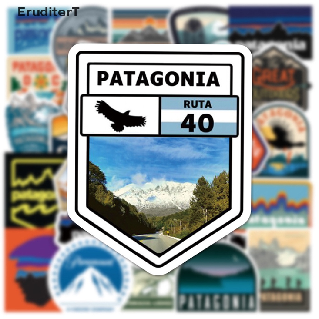 eruditert-สติกเกอร์-ลายกราฟฟิติ-patagonia-สําหรับติดตกแต่งกระเป๋าเดินทาง-แล็ปท็อป-ตั้งแคมป์-ภูมิทัศน์-50-ชิ้น