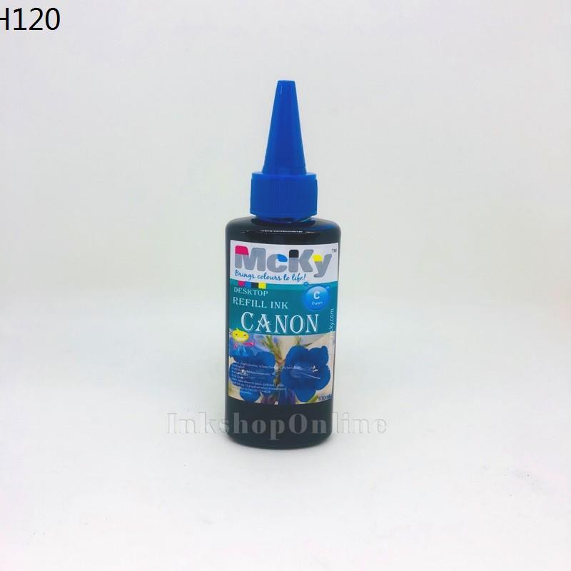 หมึกเติม สำหรับcanon ยี่ห้อ Mcky ขนาด100 ml.(ขวดแบน) | Shopee Thailand