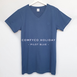 COMFYCO เสื้อยืด ทรงตรง คอวี - เนื้อผ้าคอตตอน100% เกรดนิ่มพิเศษ ผ้านิ่มมาก ใส่สบายสุด เสื้อยืดผ้านิ่ม ใส่ได้ทั้งชาย/หญิง