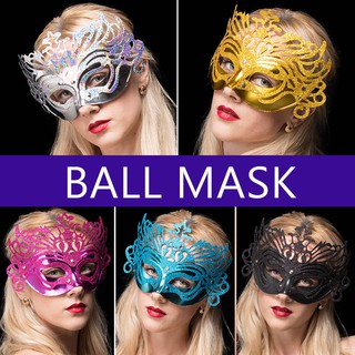 หน้ากากแฟนซี หน้ากากออกงาน การแสดง ปาร์ตี้ โชว์ Queen Masquerade Party Mask
