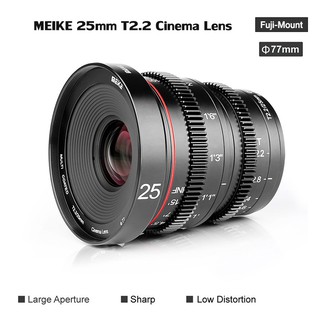 ภาพหน้าปกสินค้าMeike MK 25mm T2.2 Manual Focus Cinema Lens BMPCC 4K for Sony , Fuji , 4/3 ซึ่งคุณอาจชอบสินค้านี้