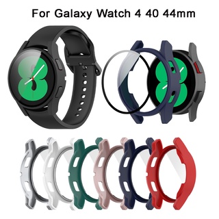ภาพหน้าปกสินค้าเคส + ฟิล์มนิรภัย สําหรับ Samsung Galaxy Watch 4 40 มม. PC เคสป้องกัน กันชน นาฬิกา อุปกรณ์เสริม ใหม่ ที่เกี่ยวข้อง