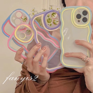 เคสโทรศัพท์มือถือแบบนิ่ม TPU กันกระแทก กันฝุ่น ลายคลื่น สีหวานน่ารัก สําหรับ Compatible with Samsung A13 A04s A11 A12 A03S A03 A53 A73 M52 A33 A23 A52 A51 A71 A72 A22 A32 A20 A30 A10 A02 A21S A31 A50