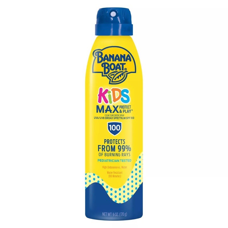 ภาพหน้าปกสินค้า️PRE-ORDER ️ สเปรย์กันแดดสำหรับเด็ก Banana Boat Kids Max Protect & Play Clear Sunscreen Spray SPF100 จากร้าน deedeebabyshop บน Shopee