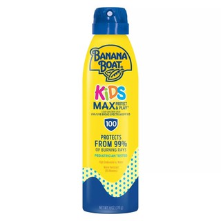 ภาพขนาดย่อของภาพหน้าปกสินค้า️PRE-ORDER ️ สเปรย์กันแดดสำหรับเด็ก Banana Boat Kids Max Protect & Play Clear Sunscreen Spray SPF100 จากร้าน deedeebabyshop บน Shopee