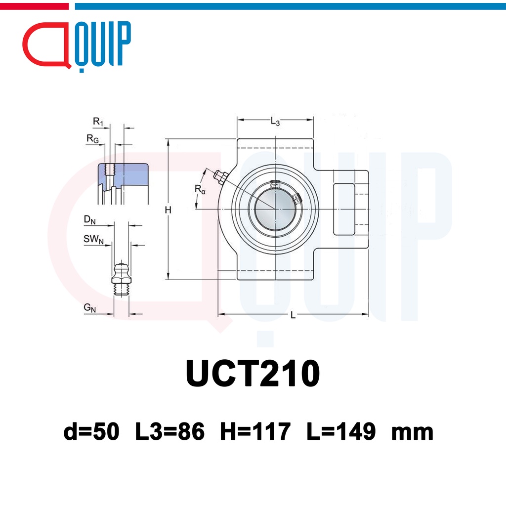 uct210-ldk-ตลับลูกปืนตุ๊กตา-bearing-units-uct-210-เพลา-50-มม