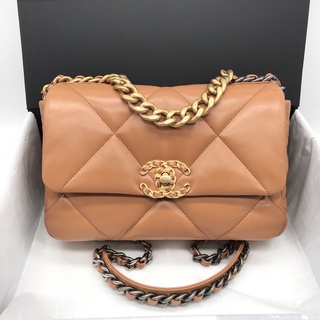 New chanel 19 plate chip สีCaramel