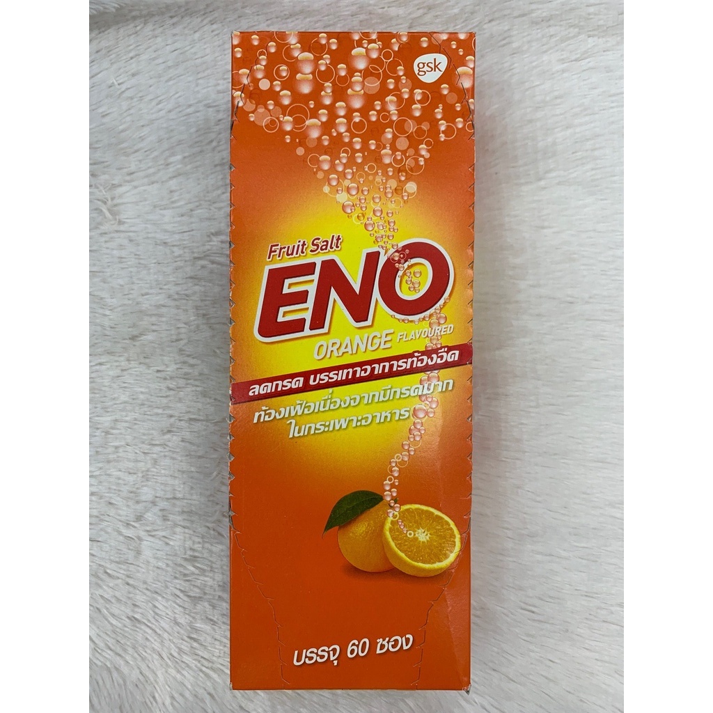 ภาพสินค้า(60 ซอง/ 1กล่อง) ENO อีโน รสส้ม แบบซอง 4.3 กรัม GCH ยิืนดีบริการ จากร้าน goodchoiceforhealth บน Shopee ภาพที่ 2