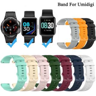 สายนาฬิกาข้อมือซิลิโคนสําหรับ Umidigi Uwatch Gt / UFit Smart Watch Strap