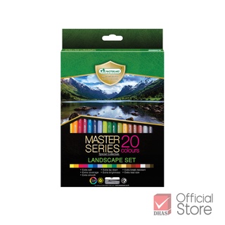 Master Art สีไม้ ดินสอสีไม้ 20 สี รุ่นมาสเตอร์ซีรี่ย์ Special Collection รุ่น Landscape Set จำนวน 1 กล่อง