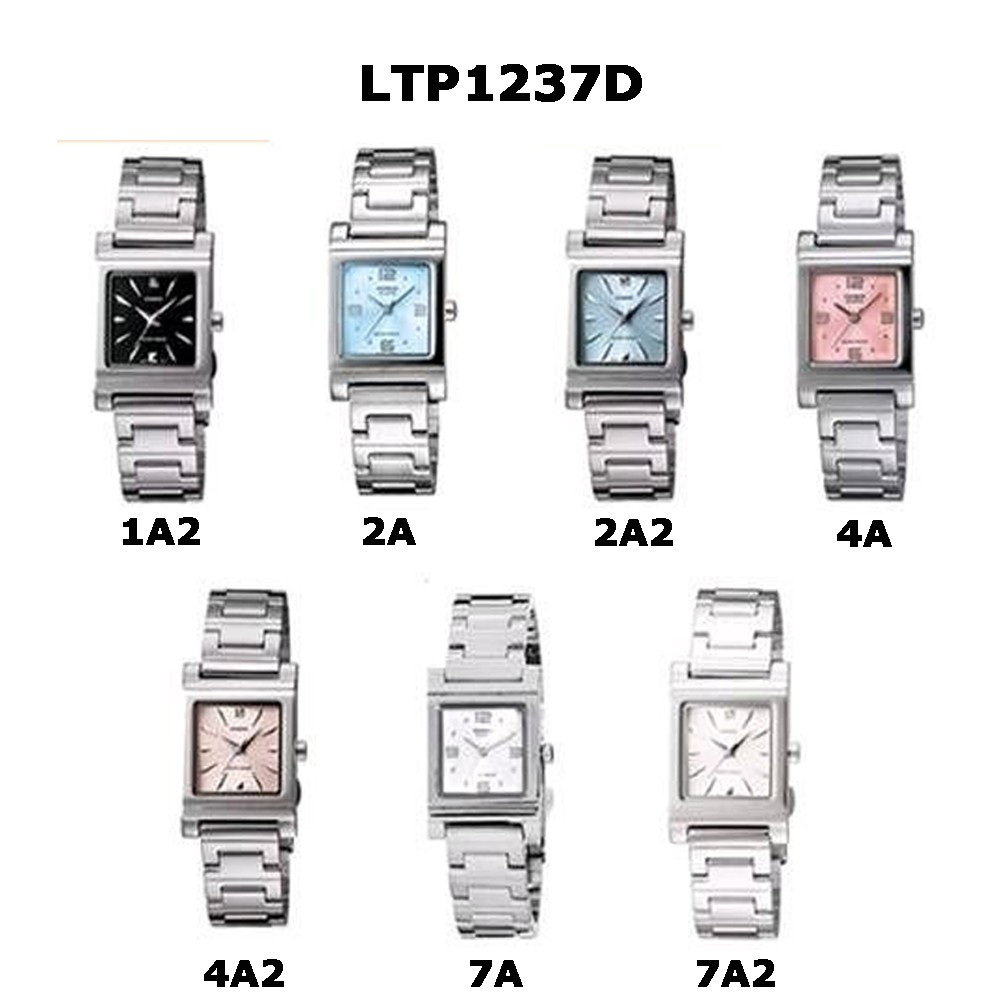 ภาพหน้าปกสินค้าCASIO รุ่น LTP-1237D มี 7 สี นาฬิกาผู้หญิง สายแสตนเลส กล่องและมีประกัน 1ปี LTP1237D, LTP1237 จากร้าน wewatchs บน Shopee