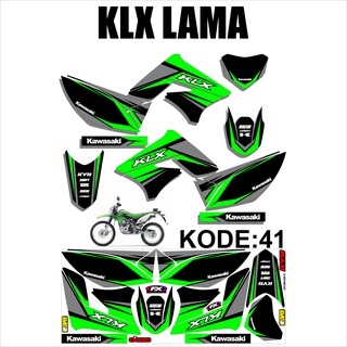 สติกเกอร์ลอกลาย Lis Variation KLX 150s - KLX L - KLX LAMA Design AM-41