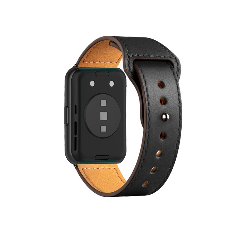 สายนาฬิกาข้อมือหนังแท้-พร้อมตัวเชื่อมต่อ-สําหรับ-huawei-watch-fit-2-new-fit2