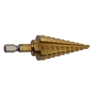 TH Shopping ดอกสว่าน ดอกเจาะไทเทเนียม HSS 4241 Hex Cone Drill 4-22 มม.