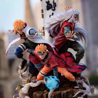 NARUTO OverSized Uzumaki Naruto Jiraiya Namikaze Minato Figure