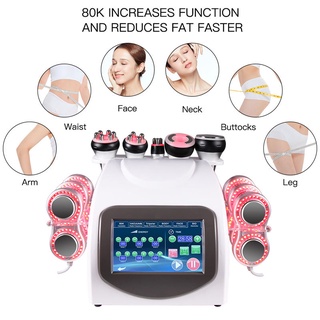 Portable 6 in 1 40k Cavitation Ultrasound Radio Frequency Weight Loss Machine Body Shaping Boost Weight Loss and Slimmin