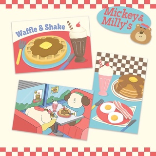 สินค้า โปสการ์ด คอลเลคชั่น Mickey&Milly’s American Diner