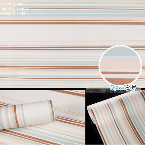wallpaper-sticker-วอลเปเปอร์แบบกาวในตัว-line-สไตล์e-สีน้ำตาล-หน้ากว้าง45cm-xยาว10m