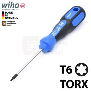 Wiha Proturn 3K Ergonomic ไขควงปลาย TORX T6 (Made in Germany) รุ่น 455N T6x60