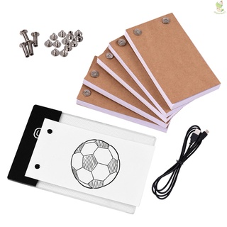 Flip Book Kit with Light Pad LED Light Box Tablet 300 Sheets Drawing Paper Flipbook with Bindin