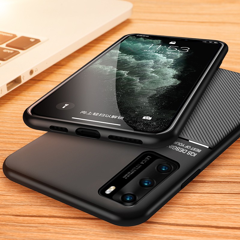 huawei-p40-p30-p20-pro-lite-p20pro-p20lite-p30pro-p40pro-p40lite-5g-4g-โทรศัพท์-matte-หนังเคสแม่เหล็กป้องกันการกระแทกกลับนุ่มปลอก