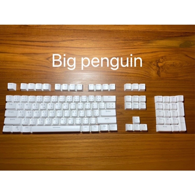 ภาพสินค้าKeycap ไทยไฟลอด 104 ปุ่ม คีย์แคปไทยไฟลอด Keycap Thai ไฟลอด Mechanical Keyboard จากร้าน bigpenguinstore บน Shopee ภาพที่ 5