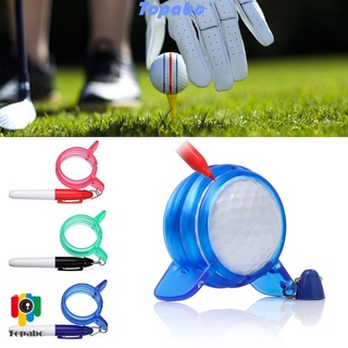 ภาพขนาดย่อของสินค้าTOP 1 Set 360 Degree Mark Clip 3 Colors Plastic Marker Line Golf Ball Liner Circle Sport Template Alignment Outdoor with Pen Drawer Aids/Multicolor