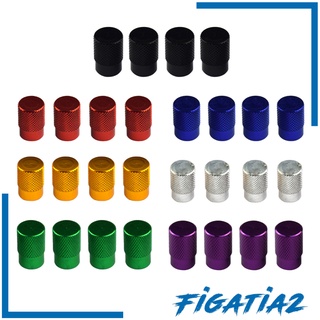 [Figatia2] ฝาครอบวาล์วยางล้อรถยนต์ กันฝุ่น 4 ชิ้น