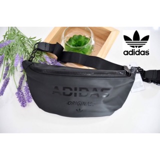 🐝 Adidas Waist Bag กระเป๋าสะพายสไตล์สปอร์ตแบบคาดเอวหรือคาดอก  วัสดุไนล่อนเนื้อแมทแบบนิ่ม