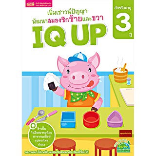 หนังสือเพิ่มเชาวน์ปัญญา IQ UP พัฒนาสมองซีกซ้ายและขวา (สำหรับอายุ 3 ปี)