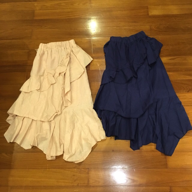 basics-by-sita-skirt-navy-blue-amp-peach-pink-เอว27สะโพก-36