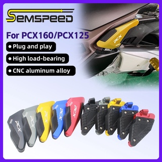 【SEMSPEED】ที่พักเท้า ด้านหลัง กันลื่น สําหรับรถจักรยานยนต์ Honda PCX125 PCX160 2018-2023 CNC