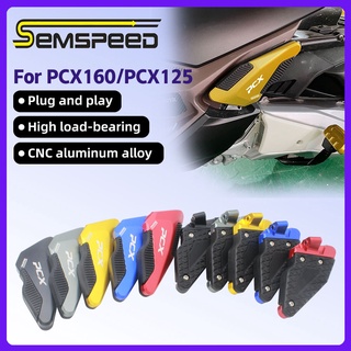 【SEMSPEED】ที่พักเท้า ด้านหลัง กันลื่น สําหรับรถจักรยานยนต์ Honda PCX125 PCX160 2018-2023 CNC