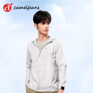 Cameljeans เสื้อแจ็กเก็ต ป้องกันแสงแดด ระบายอากาศ ป้องกันรังสีอัลตราไวโอเลต เหมาะกับฤดูร้อน สําหรับผู้ชาย