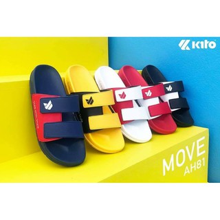Kito รองเท้าแตะKito dance รุ่น AH81  Kito Move Two Tone  AH 81ไซส์  36-43แท้ 100%