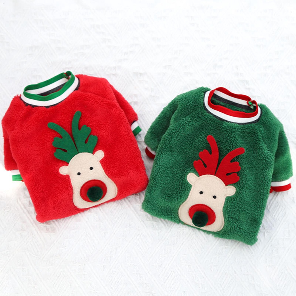 1pc-adorable-pet-sweater-deer-face-design-christmas-style-warm-velvet-skin-friendly-two-legs-costume-clothing-for-dog-pu