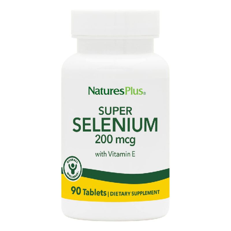 NaturesPlus Super Selenium Complex 200 mcg with Vitamin E 100 IU Nature ...