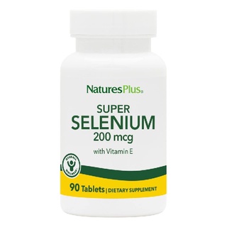 NaturesPlus Super Selenium Complex 200 mcg with Vitamin E 100 IU Nature s Plus ซีลีเนียม วิตามินอี วิตามิน แร่ธาตุ