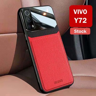 ( 2021 ) เคสโทรศัพท์มือถือ + กระจกหนังสําหรับ Vivo Y72 Y31 Y51 Y31 Y51