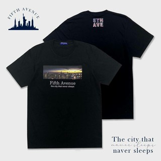 เสื้อยืดขายดี5thave เสื้อยืดแขนสั้นคลาสสิค รุ่น City in USA (City)S-3XL