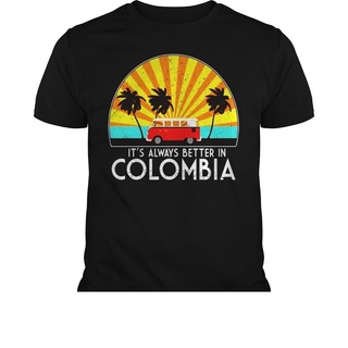 [S-5XL] เสื้อยืดแฟชั่น 100% แขนสั้น พิมพ์ลาย Colombia Souvenir 100% ของขวัญคลาสสิก สําหรับผู้ชาย
