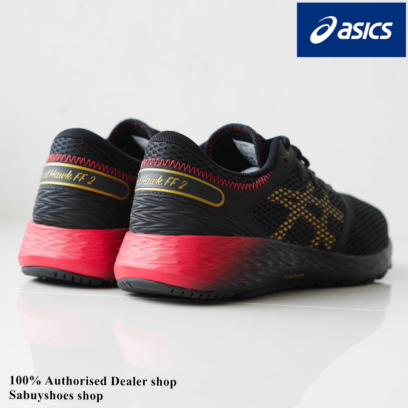 SALE 60 Asics RoadHawk FF 2 BLACK RICH GOLD 1011A590 001 100 Shopee Thailand